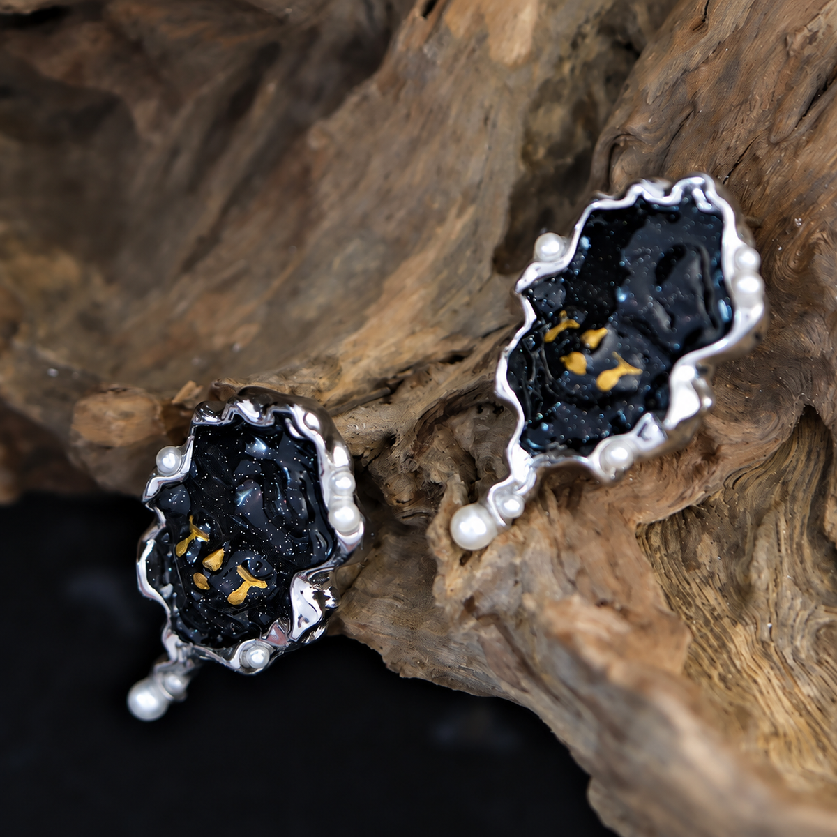 Black Witch’s Tears Earrings