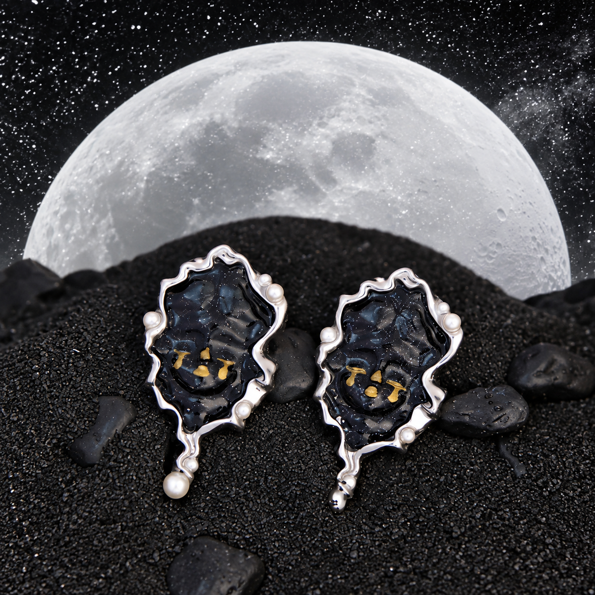 Black Witch’s Tears Earrings