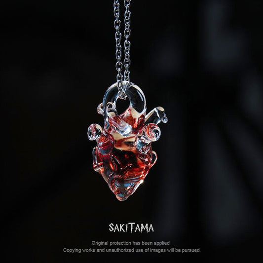 Dreambreathe Handmade fired glass necklace