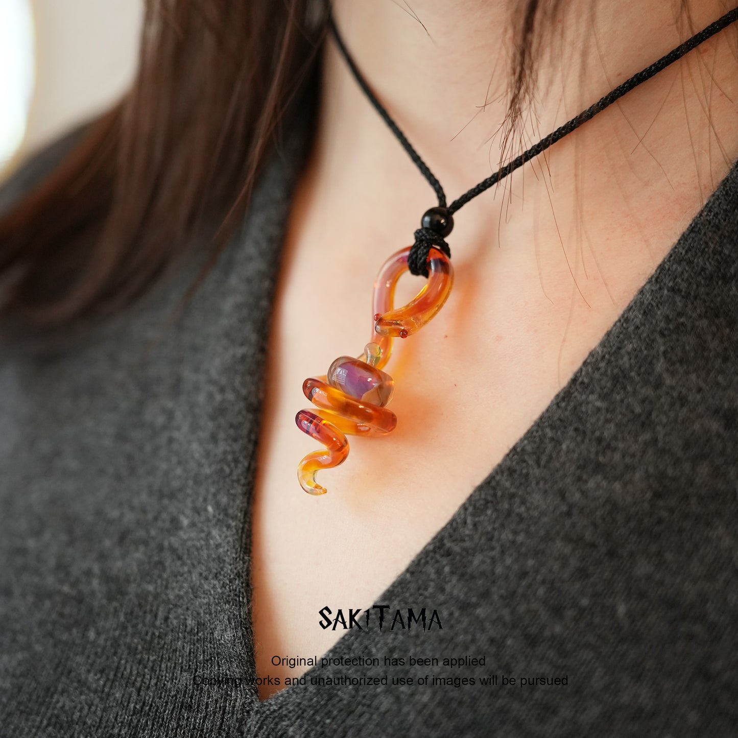 Solar Flame – Snake & Apple | Handmade Glasswork