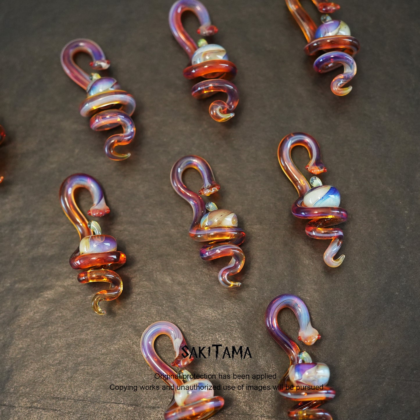 Solar Flame – Snake & Apple | Handmade Glasswork