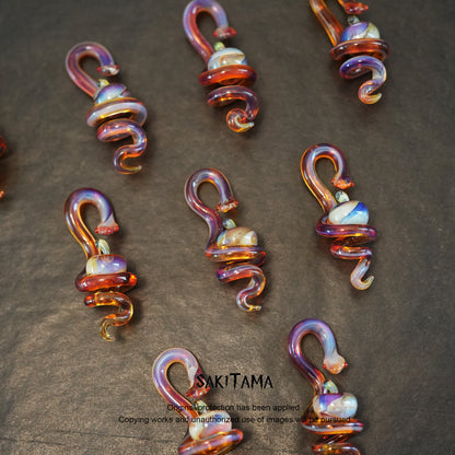 Solar Flame – Snake & Apple | Handmade Glasswork