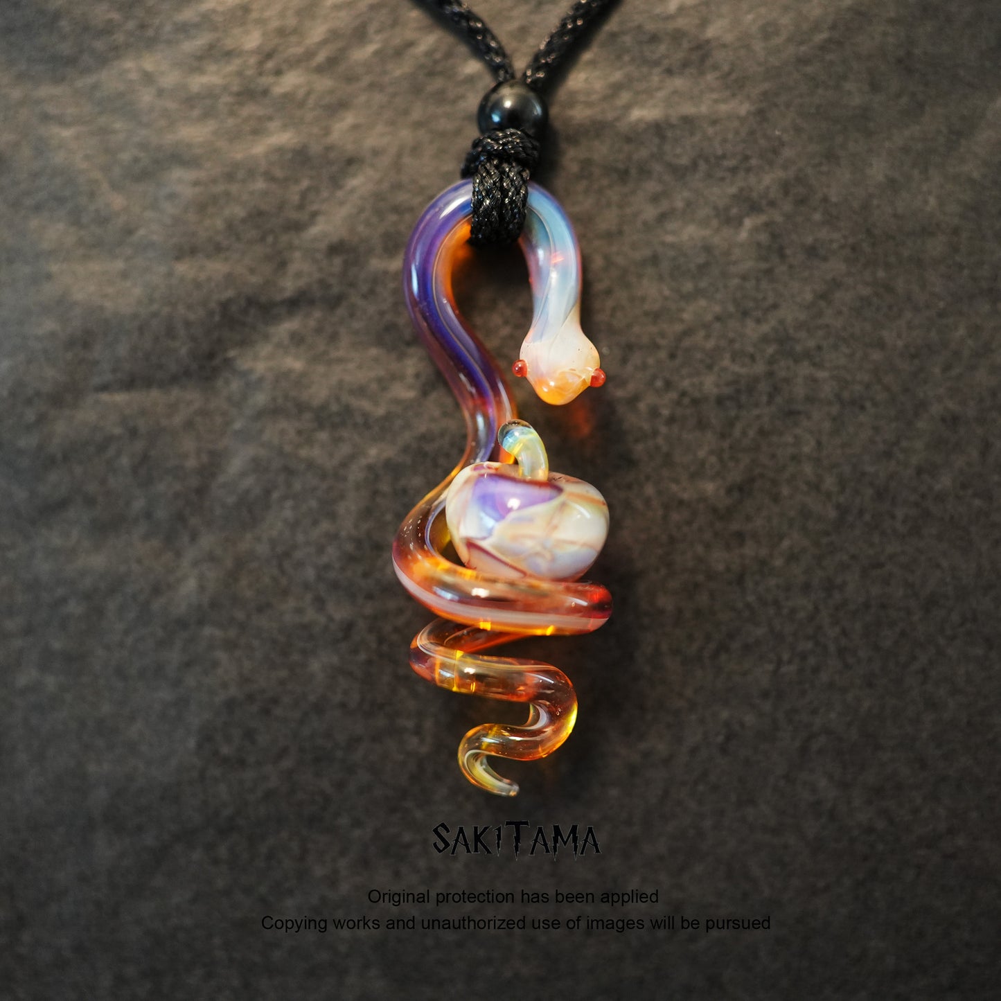Solar Flame – Snake & Apple | Handmade Glasswork